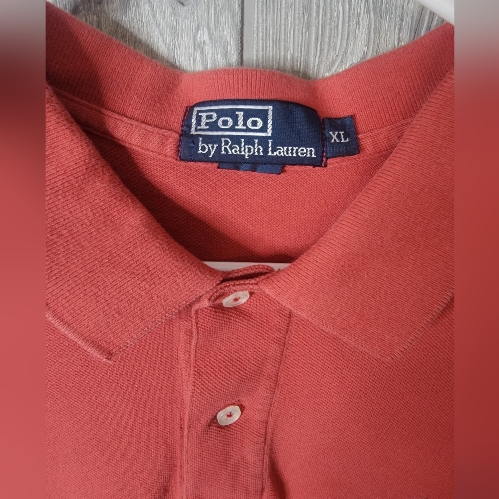 Ralph Lauren Men's‎ Polo Shirt in Rich Red/orange Color - Picture 2 of 4